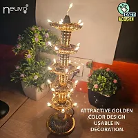 Neuvo 5 Layer Electric Gold Led Diya Deepak Light-thumb1