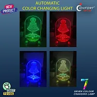 Khatu Shyam Baba 3D Illusion Led Light Decoration Idea 2 Plug Night Light Lamp-thumb2