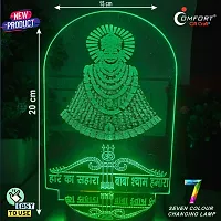 Khatu Shyam Baba 3D Illusion Led Light Decoration Idea 2 Plug Night Light Lamp-thumb3