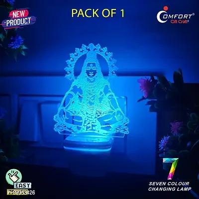 Mahakal Mahadev Bholenath 3 D Illusion LED Night Table Lamp-thumb3