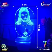 Jesus Christ 3 D Illusion LED Night Table Lamp-thumb2