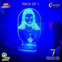 Jesus Christ 3 D Illusion LED Night Table Lamp-thumb3