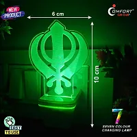 Sikh 3 D Illusion LED Night Table Lamp-thumb2