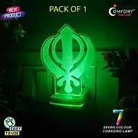Sikh 3 D Illusion LED Night Table Lamp-thumb3