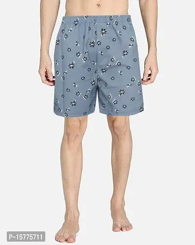 Classic Cotton Blend Printed Boxer For Men-thumb0