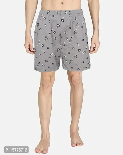 Classic Cotton Blend Printed Boxer For Men-thumb0