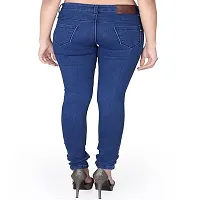 Classic Cotton Blend Solid Jeans for Women-thumb1