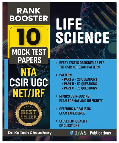 CSIR NET Life Science 2024 Book - Mock Test Papers for Rank Booster - 10 Model Paper as per updated CSIR NET Syllabus  Exam Pattern - Best Question Bank Book for CSIR NET/JRF, GATE, DBT, ICMR  BARC