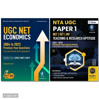 UGC NET Economics and Paper 1 Combo PYQ Books- (2004-2023) Previous Year Questions with Detailed Solutions for UGC NET JRF, SET Exams-thumb0