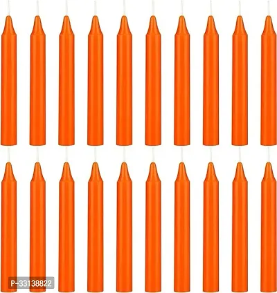 Classy Wax Candles- 20 Sticks, Orange-thumb0