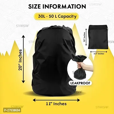 Laptop Bag rain Cover for All Office and Personal use Men and Women Waterproof Laptop Bag Rain Cover is Essential for Commuters (Black Color)-thumb3