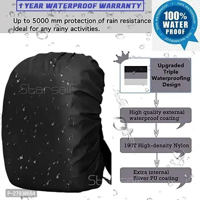 Laptop Bag rain Cover for All Office and Personal use Men and Women Waterproof Laptop Bag Rain Cover is Essential for Commuters (Black Color)-thumb4