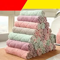 6pcs Reusable Cloth and Washable Cleaning Cloth for Kitchen and Home use GSM Microfiber Cleaning Cloths The Key to Effortless Cleaning(Multicolor)hellip;-thumb2