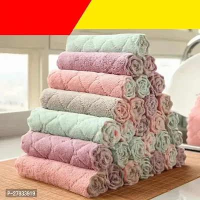 6pcs Reusable Cloth and Washable Cleaning Cloth for Kitchen and Home use GSM Microfiber Cleaning Cloths The Key to Effortless Cleaning(Multicolor)hellip;-thumb3