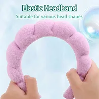 3pcs pink color headband for women and girls sponge headband Ways Non-Slip Headbands Enhance Your Skincare Routine-thumb4