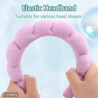 3pcs pink color headband for women and girls sponge headband Ways Non-Slip Headbands Enhance Your Skincare Routine-thumb5