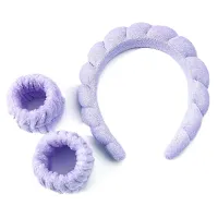 3pcs pink color headband for women and girls sponge headband Ways Non-Slip Headbands Enhance Your Skincare Routine-thumb2