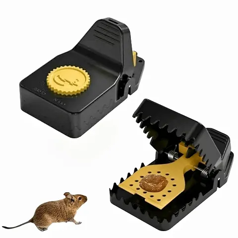 2pcs Black Mouse Trap Catcher Effective Mouse Traps for a Rodent-Free Home Indoor Mouse Traps Keeping Your Home Safe and Sanitaryhellip;