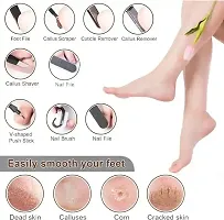 8pcs set for foot pedicure tool set for dead skin remover Selecting the Best Pedicure Tool for Callus Removal-thumb1