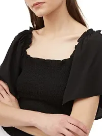 7ELEVEN Ayush Fashion KANSAI Crop TOP Woman FIT and Flair TOP with SLIVE and SQUAR Neck-thumb3