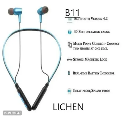 LICHEN  WIRELESS BLUETOOTH HEADSET COMPATIBLE WITH ALL SMARTPHONE Bluetooth Headset-thumb4
