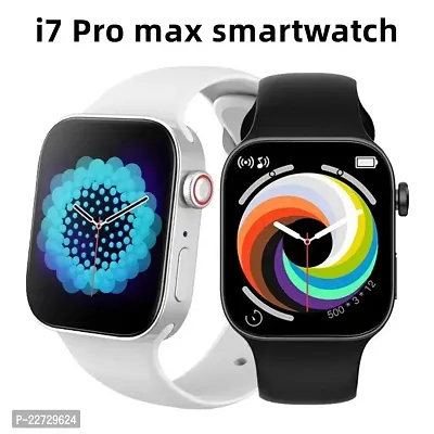 Lichen T500/T55/i7 promax Full Touch Screen Bluetooth Smartwatch with Body Temperature, Blood Pressure, Heart Rate  with All 3G/4G/5G Android  iOS Smartphones for Men  Women