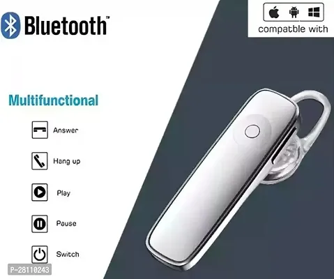 Lichen Wireless Bluetooth Earphones Single Earpiece Handsfree Calling, Soft Silicon Earbud, Sweatproof