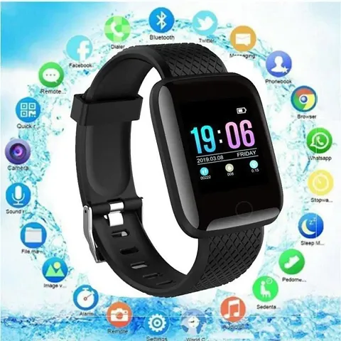 Lichen ID116 Smart Watch for kids men boys women girls Id-116 Bluetooth Smartwatch Wireless Fitness Band | Sports Gym Watch for All Smart Phones