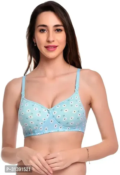 Stylish Full Coverage Women Everyday Non Padded Bra, Pack of 1- Assorted-thumb0