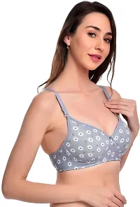 Stylish Full Coverage Women Everyday Non Padded Bra, Pack of 1- Assorted-thumb3