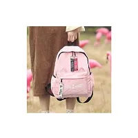 Stylish PU Pink Solid Cute Cat Face Backpack For Women-thumb2