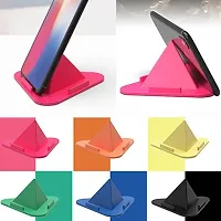 FNR PYRAMID MOBILE STAND SET OF 4, 4 Pcs Portable Three-Sided Triangle Desktop Stand Mobile Phone Pyramid Shape Tablet Holder Desktop Stand - Multi Color(4 Pcs)-thumb1
