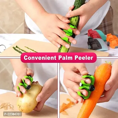FNR HAND PALM PEELER FRUIT HAND VEGETABLE PEELER POTATO WITH RUBBER FINGER GRIP KITCHEN COOKING TOOL CUCUMBER-thumb5