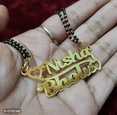 Shimmering Golden Brass Pendant For Women