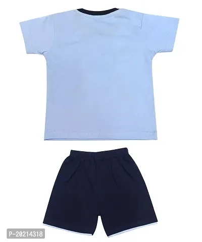 KIDEON Baby Boy's Cotton Casual Printed Half Sleeve T-Shirt and Shorts Set (Kideon3-P)-thumb2