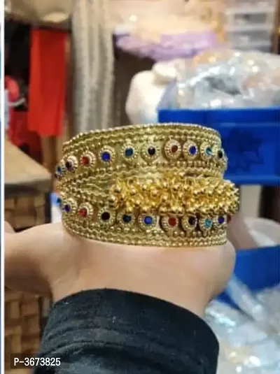 Women Oxidized Bracelet Golden Color-thumb0