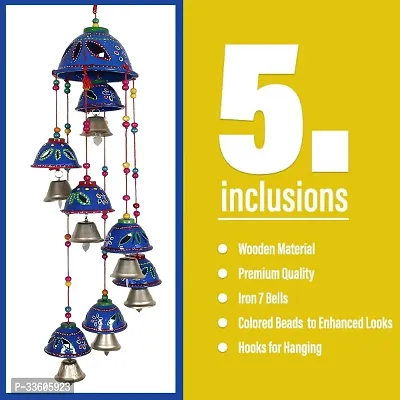 Comelyns Rajasthani Design Handcrafted Hanging Windchimes-thumb2