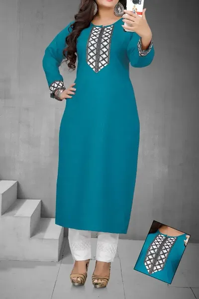 Aisha Cotton Straight Kurti