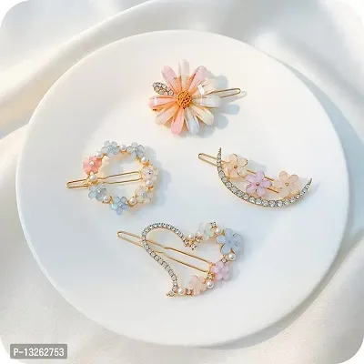 EvaBeauty korean hair clips set of 4pc