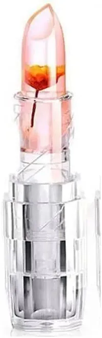 Bevauty Waterproof Moisturizing Flower Crystal Lipstick Jelly Flower Transparent Color Changing Lip Balm Lipstick For Girls  Women Pack Of 1