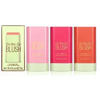 Cream Blush Stick - Multi-Use Makeup Stick for Cheeks and Lips with Hydrating Formula, 2-in-1 Beauty Blush Stick with Soft Cream-thumb1