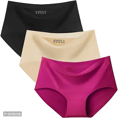 Stylish Women  and  Girl Panty Regular Wear Multicolor Seamless Lycra Cotton Panty (Pack of 3)