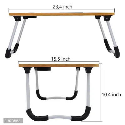 Trendy Whooden Study Table Portable Wood Multifunction Laptop-Table Lapdesk Holder Bed Study Table-thumb4