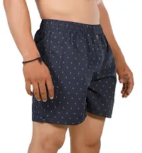 Comfortable Multicoloured Cotton Boxers (Pack Of 2 ) 1 Back  Pocket-thumb2