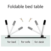Trendy Black Flower Study Table Portable Wood Multifunction Laptop-Table Lapdesk Holder Bed Study Table-thumb3