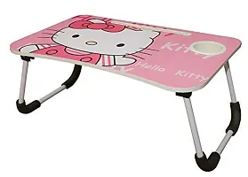 Trendy Hello Kitty Study Table Portable Wood Multifunction Laptop-Table Lapdesk Holder Bed Study Table-thumb1