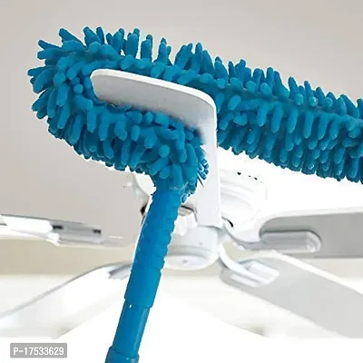 Foldable Microfiber Fan Cleaning Duster Steel Body Flexible Fan mop for Quick and Easy Cleaning of Home, Kitchen, Car, Ceiling, and Fan Dusting Office Fan Cleaning Brush