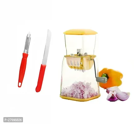 Jumbo Onion Chilly Cutter With Sharp Ss Knife Peelerset Of Three