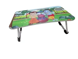 Trendy Krishna And Bheem Study Table Portable Wood Multifunction Laptop-Table Lapdesk Holder Bed Study Table-thumb1