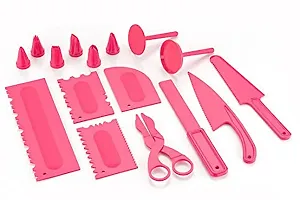 Useful Plastic Multi-Function 16 Pcs Cake Sculpting Tool Set For Icing Decoration-thumb1